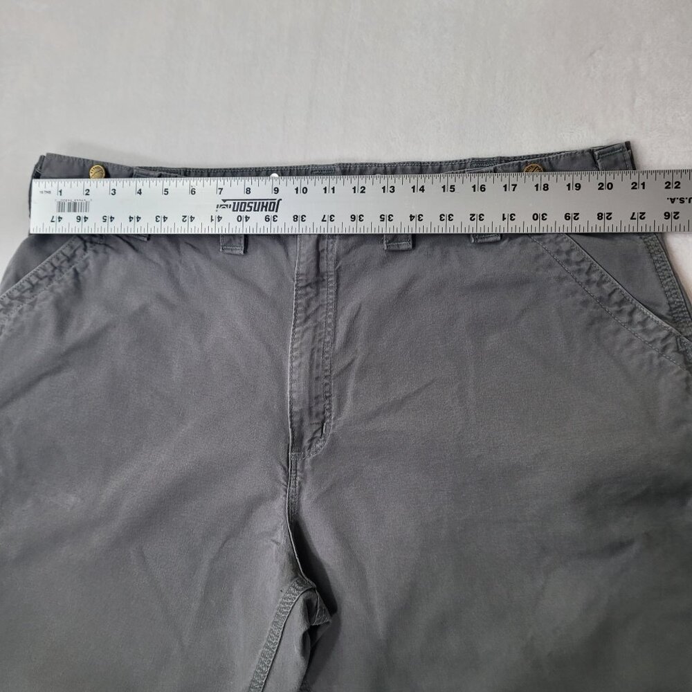 Carhartt Dungaree w/ Suspender Button Men's Gray Carpenter Work Pants Size 42X28 - Picture 7 of 12